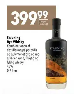Citti Stauning Rye Whisky, DKK 399.99 tilbud