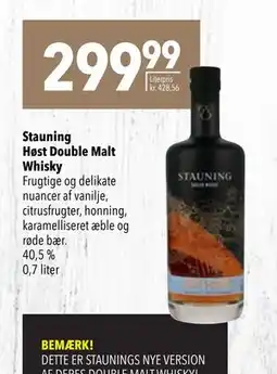 Citti Stauning Høst Double Malt Whisky, DKK 299.99 tilbud