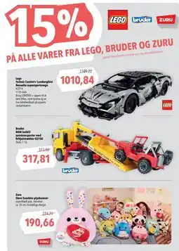 Citti 15% PÅ ALLE VARER FRA LEGO, BRUDER OG ZURU tilbud