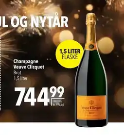 Citti Champagne Veuve Clicquot., DKK 744.99 tilbud