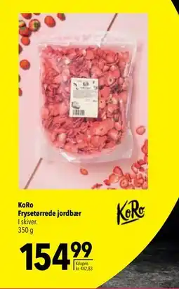 Citti KoRo Frysetørrede jordbær, DKK 154.99 tilbud