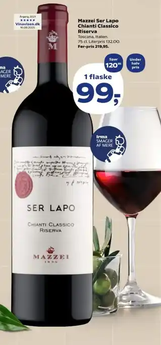 SuperBrugsen Mazzei Ser Lapo Chianti Classico Riserva tilbud