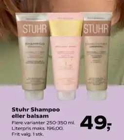 SuperBrugsen Stuhr Shampoo eller balsam tilbud