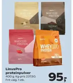 SuperBrugsen LinusPro proteinpulver tilbud