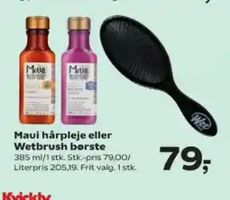 SuperBrugsen Maui hårpleje eller Wetbrush børste tilbud