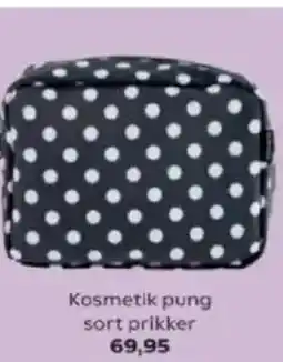 SuperBrugsen Kosmetik pung sort prikker tilbud