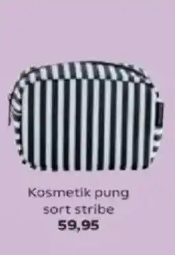 SuperBrugsen Kosmetik pung sort stribe tilbud