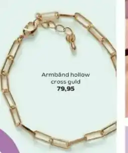 SuperBrugsen Armbånd hollow cross guld tilbud