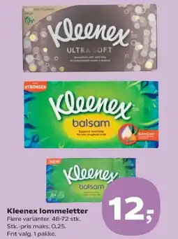 SuperBrugsen Kleenex lommeletter tilbud