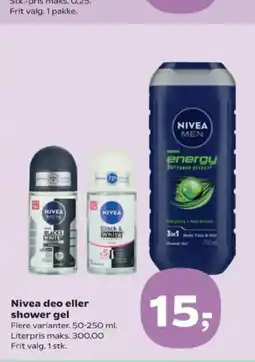 SuperBrugsen Nivea deo eller shower gel tilbud