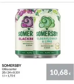 Nielsen's Discount Somersby olika sorter tilbud