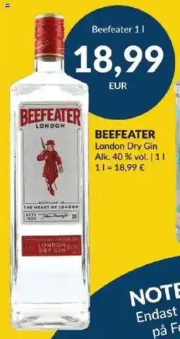 Nielsen's Discount BEEFEATER London Dry Gin tilbud