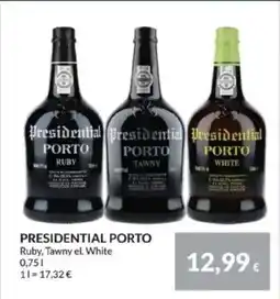 Nielsen's Discount PRESIDENTIAL PORTO tilbud