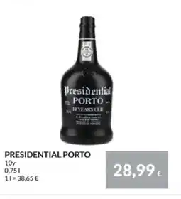 Nielsen's Discount PRESIDENTIAL PORTO 10y tilbud