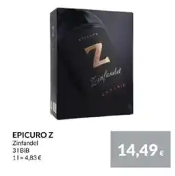 Nielsen's Discount EPICURO Z Zinfandel tilbud