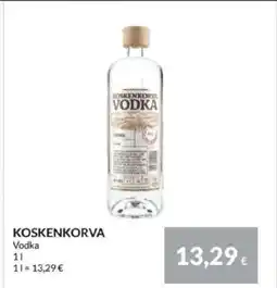Nielsen's Discount KOSKENKORVA Vodka tilbud