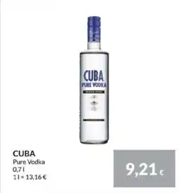 Nielsen's Discount CUBA Pure Vodka tilbud