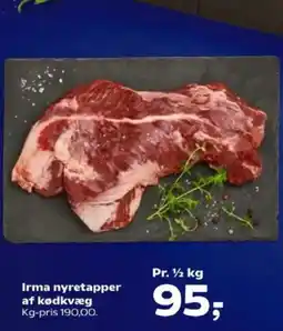 Kvickly Irma nyretapper af kødkvæg tilbud