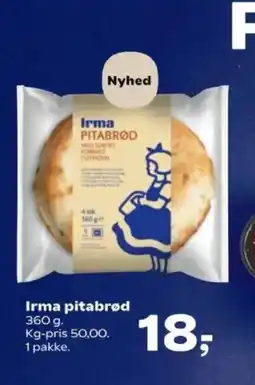 Kvickly Irma pitabrød tilbud