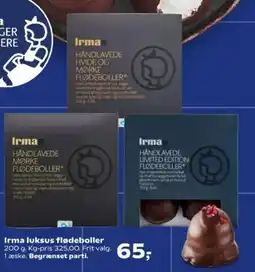 Kvickly Irma luksus flødeboller tilbud