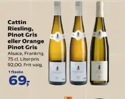 Kvickly Cattin Riesling, Pinot Gris eller Orange Pinot Gris tilbud