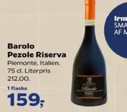 Kvickly Barolo Pezole Riserva tilbud