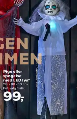 SuperBrugsen Pige eller spøgelse med LED lys tilbud
