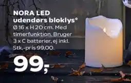 SuperBrugsen NORA LED udendørs bloklys tilbud