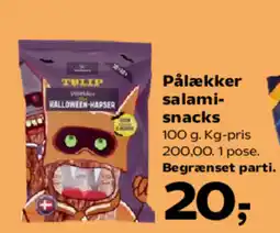 SuperBrugsen Pålækker salami- snacks tilbud