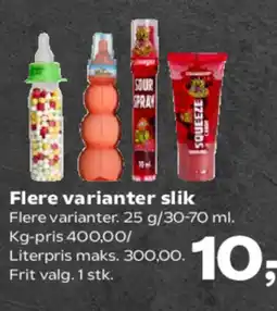 SuperBrugsen Flere varianter slik tilbud