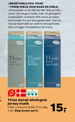 SuperBrugsen Thise dansk økologisk jersey mælk tilbud