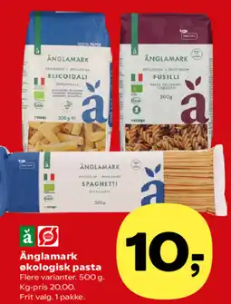 SuperBrugsen Änglamark økologisk pasta tilbud