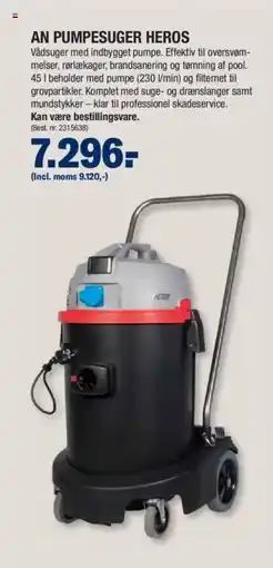 Stark An pumpesuger heros tilbud