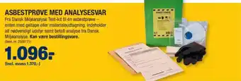 Stark Asbestprøve med analysesvar tilbud