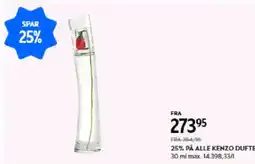 Matas 25% på alle kenzo dufte tilbud