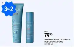 Matas Men face wash til sensitiv hud uden parfume tilbud
