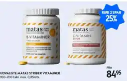 Matas Udvalgte matas striber vitaminer tilbud