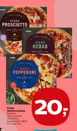 SuperBrugsen Coop Italiana pizza tilbud