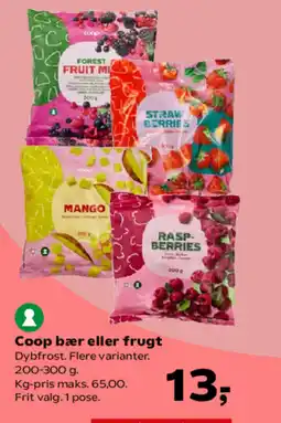 SuperBrugsen Coop bær eller frugt tilbud