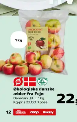 SuperBrugsen Økologiske danske æbler fra Fejø tilbud