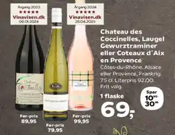 SuperBrugsen Chateau des Coccinelles, Laugel Gewurztraminer eller Coteaux d'Aix en Provenc tilbud