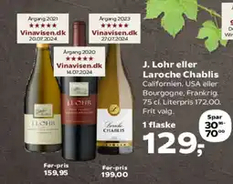 SuperBrugsen J. Lohr eller Laroche Chablis tilbud