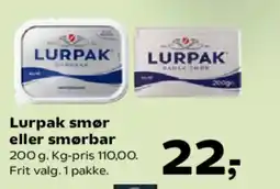 SuperBrugsen Lurpak smør eller smørbar tilbud