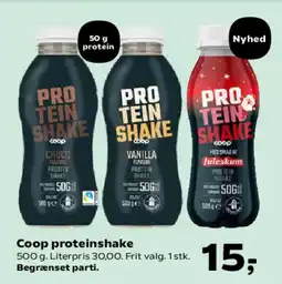 SuperBrugsen Coop proteinshake tilbud