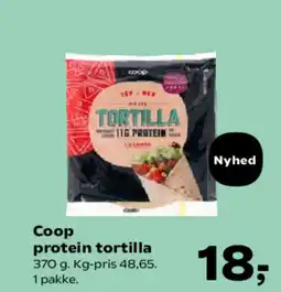 SuperBrugsen Coop protein tortilla tilbud