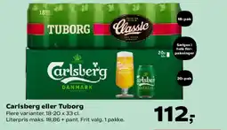 SuperBrugsen Carlsberg eller Tuborg tilbud
