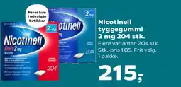 SuperBrugsen Nicotinell tyggegummi tilbud