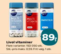 SuperBrugsen LIVOL vitaminer tilbud