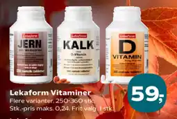 SuperBrugsen Lekaform Vitaminer tilbud