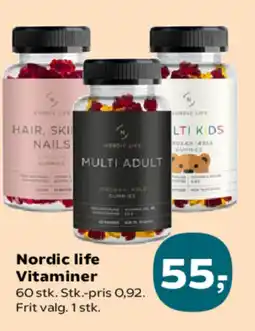 SuperBrugsen Nordic life Vitaminer tilbud